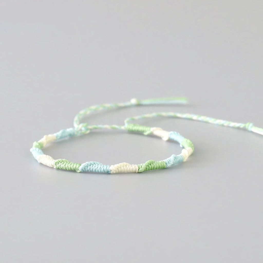 Bracelet macramé torsadé