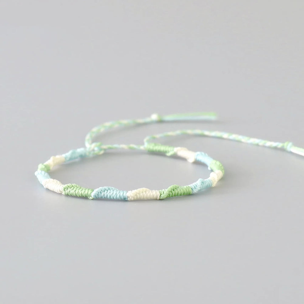 Bracelet macramé torsadé