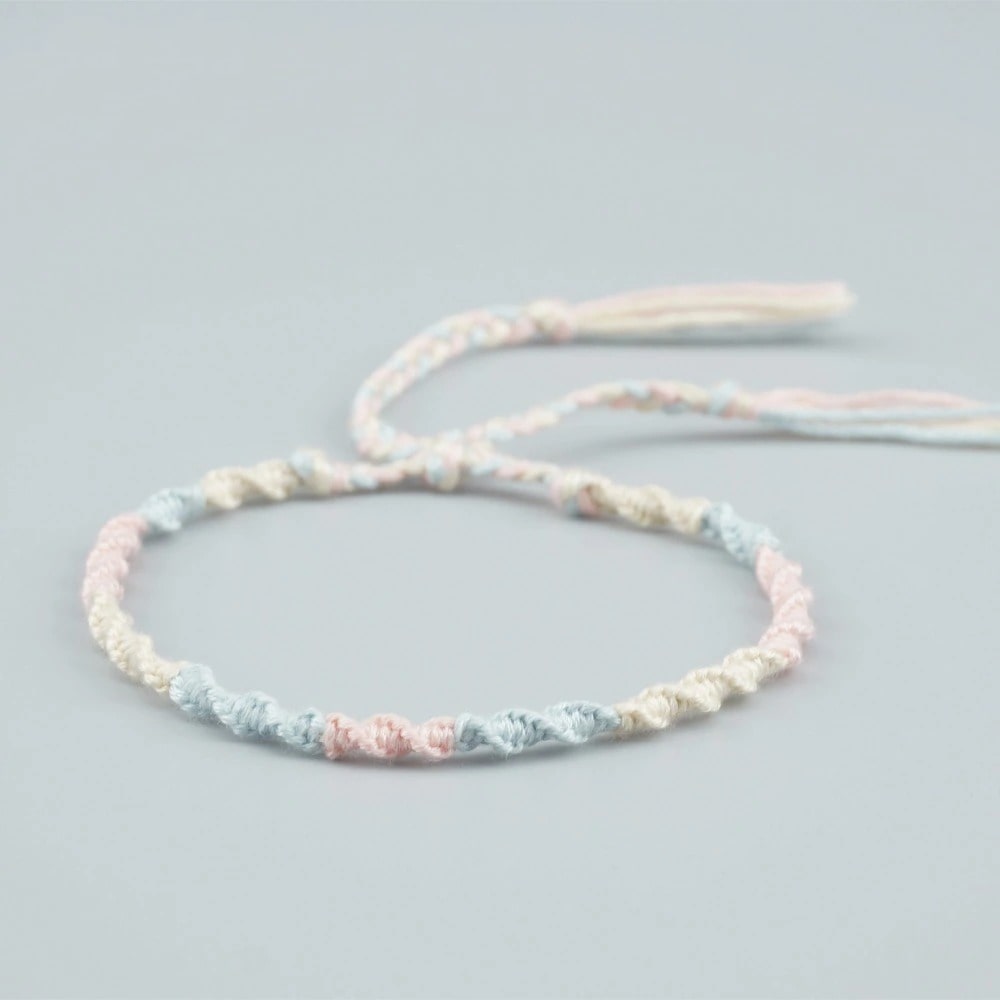 Bracelet macramé torsadé