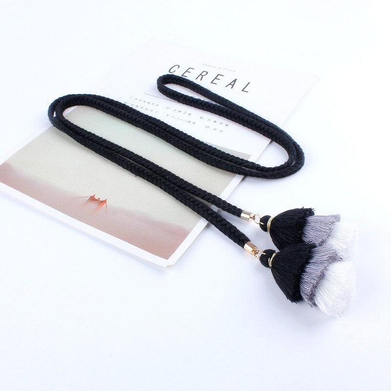 Ceinture macramé pampilles