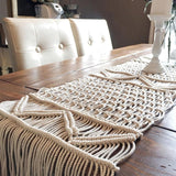 Chemin de table bohème macramé