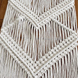 Chemin de table macramé beige