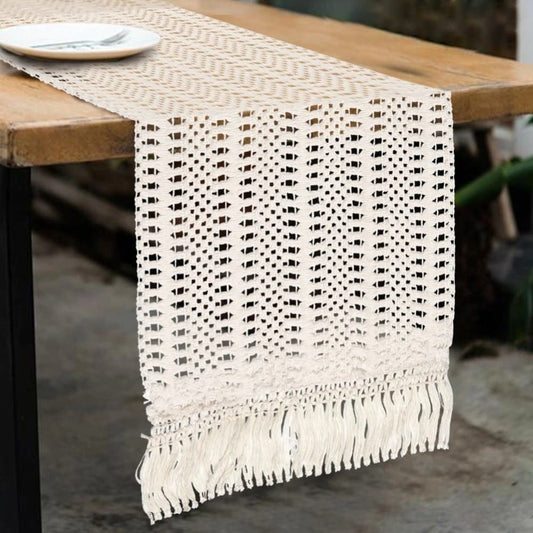 Chemin de table style macramé