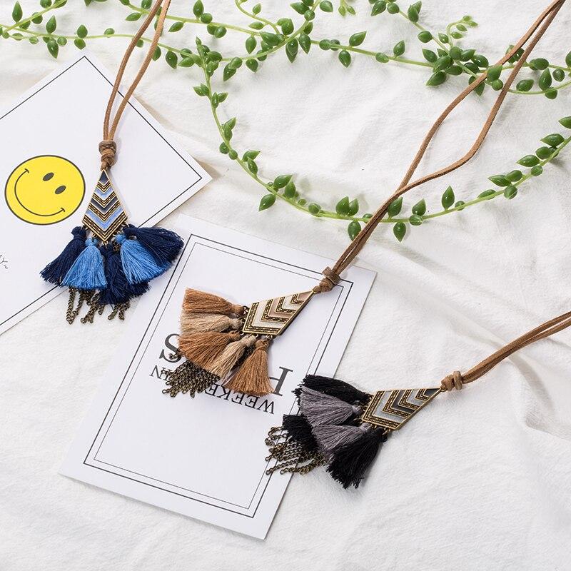 Collier style macramé