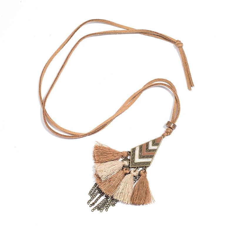 Collier style macramé