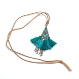 Collier style macramé