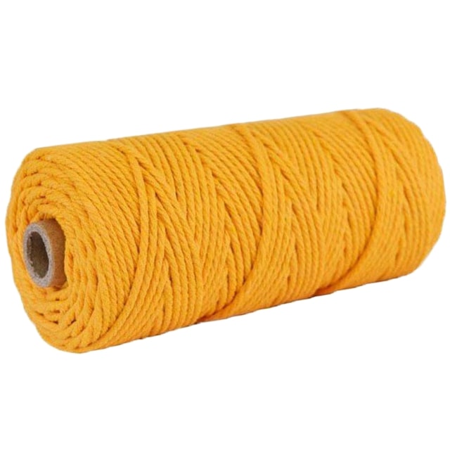Corde macramé 2 mm moutarde 100m