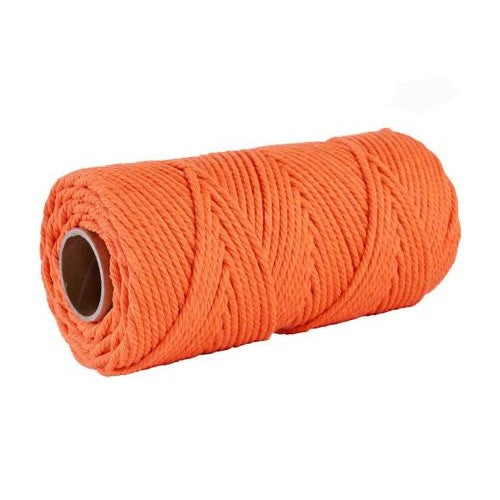 Corde macramé 2 mm orange 100m