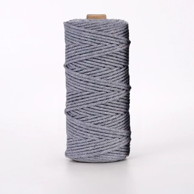 Corde macramé 4 mm gris 100m
