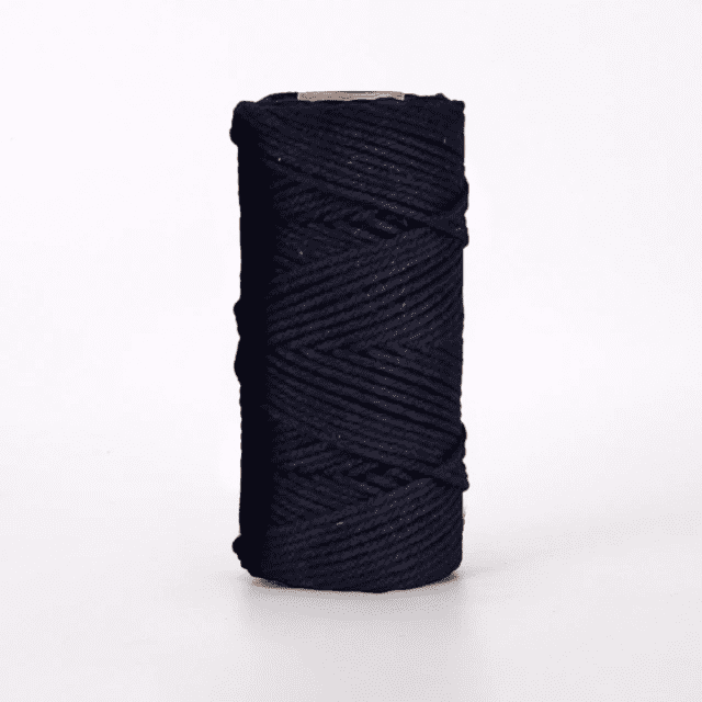 Corde macramé 4 mm noire 100m