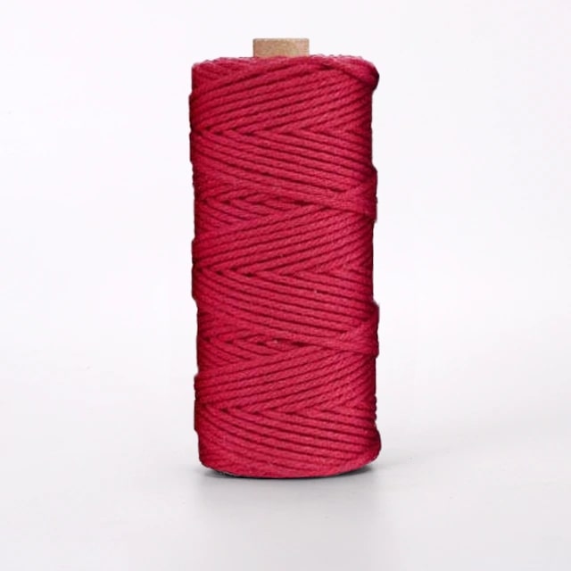 Corde macramé 4 mm rouge 100m