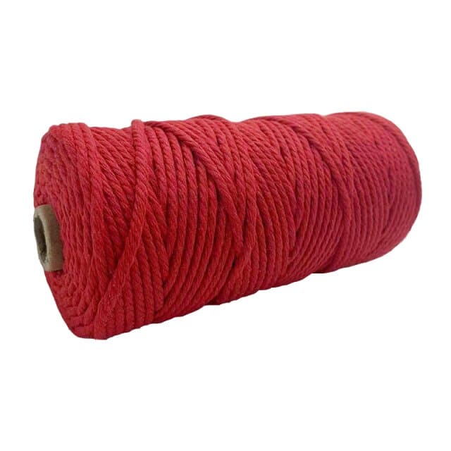 Corde macramé 4 mm rouge 100m
