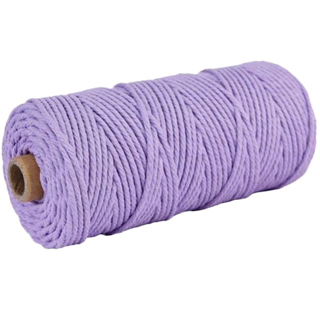 Corde macramé 4 mm violet 100m