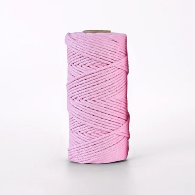 Corde macramé 4 mm rose 100m