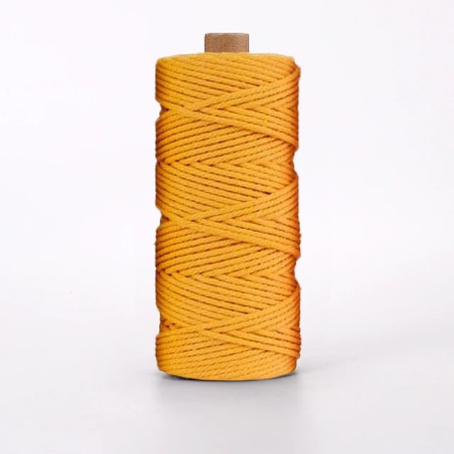 Corde macramé 2 mm moutarde 100m