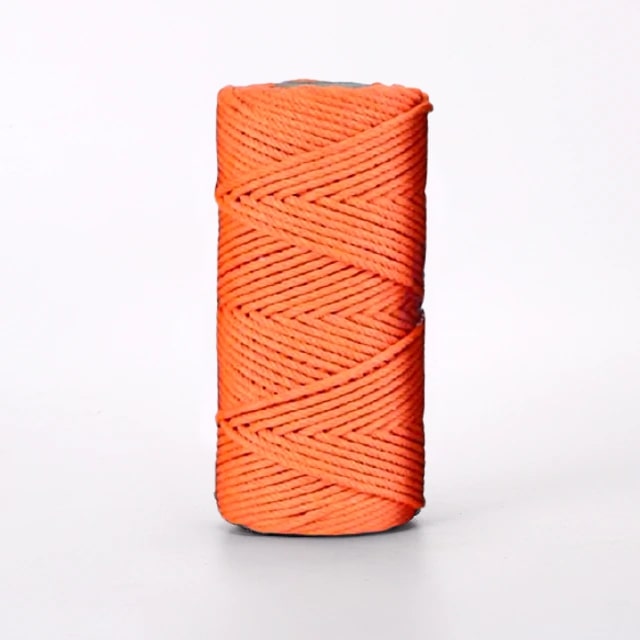 Corde macramé 2 mm orange 100m