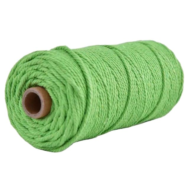 Corde macramé 2 mm vert 100m