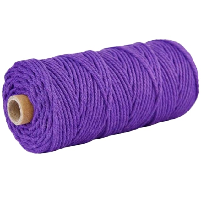 Corde macramé 2 mm violet 100m