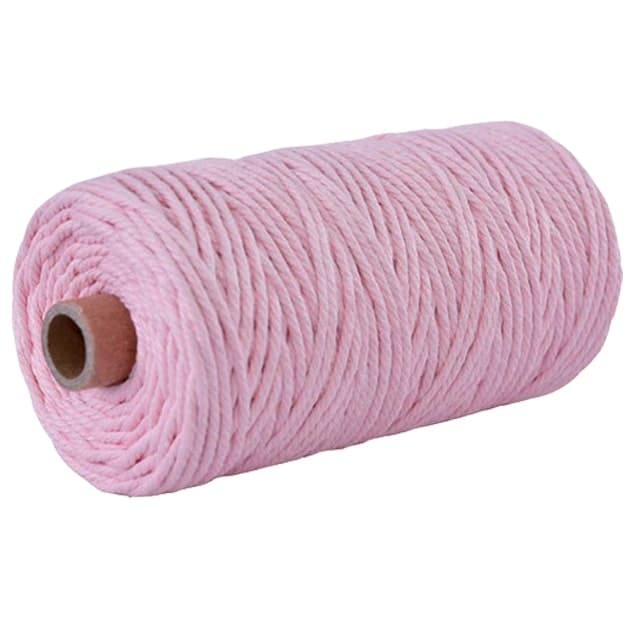 Corde macramé 3 mm rose 100m