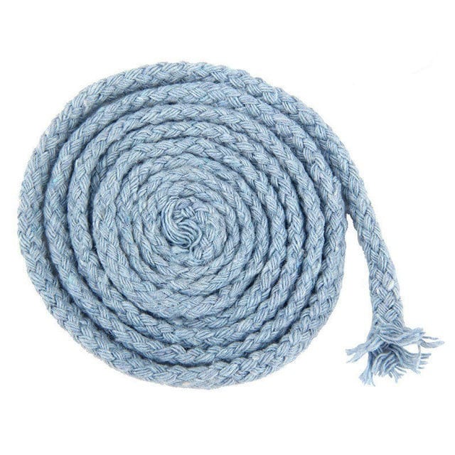 Corde macramé bleu de 5mm pour 20m
