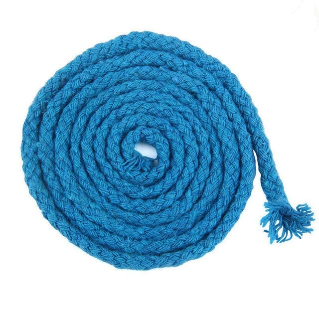 Corde macramé bleu de 5mm pour 20m