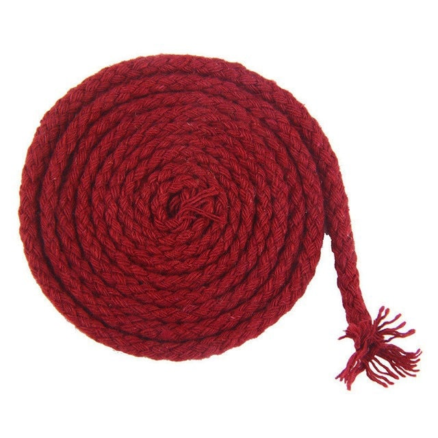 Corde macramé rouge de 5mm pour 20m
