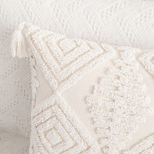 Coussin déco bohème macramé