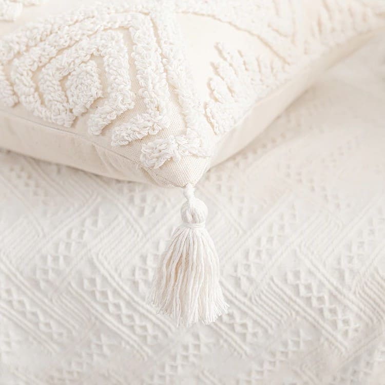 Coussin déco bohème macramé