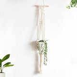Déco murale porte plante macramé