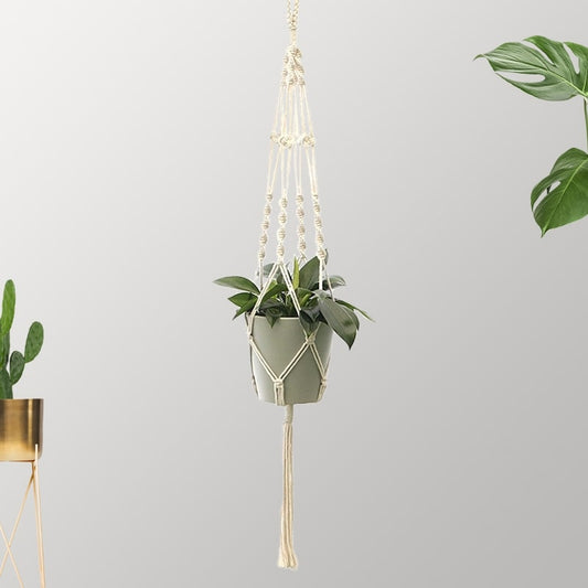 Déco plante macramé