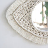 Déco miroir mural macramé