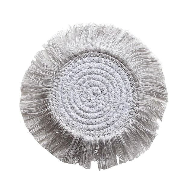 Dessous de verre bohème en macramé