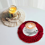 Dessous de verre macramé couleur