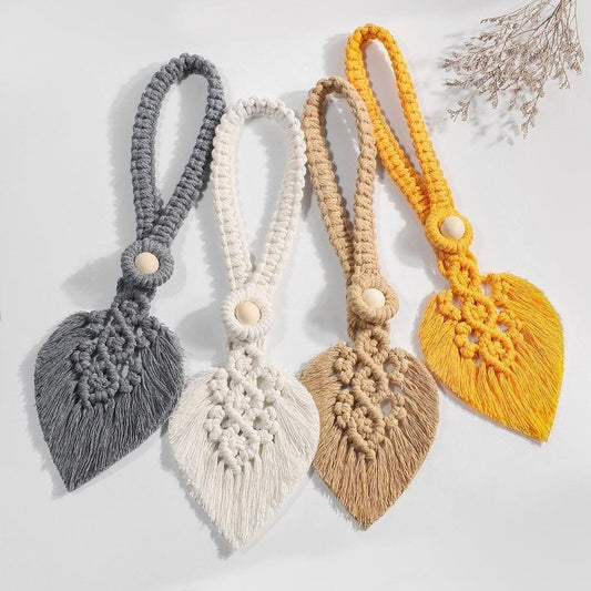 Embrasse rideau feuille macramé
