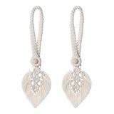 Embrasse rideau feuille macramé