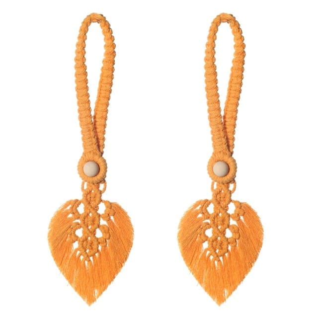 Embrasse rideau feuille macramé