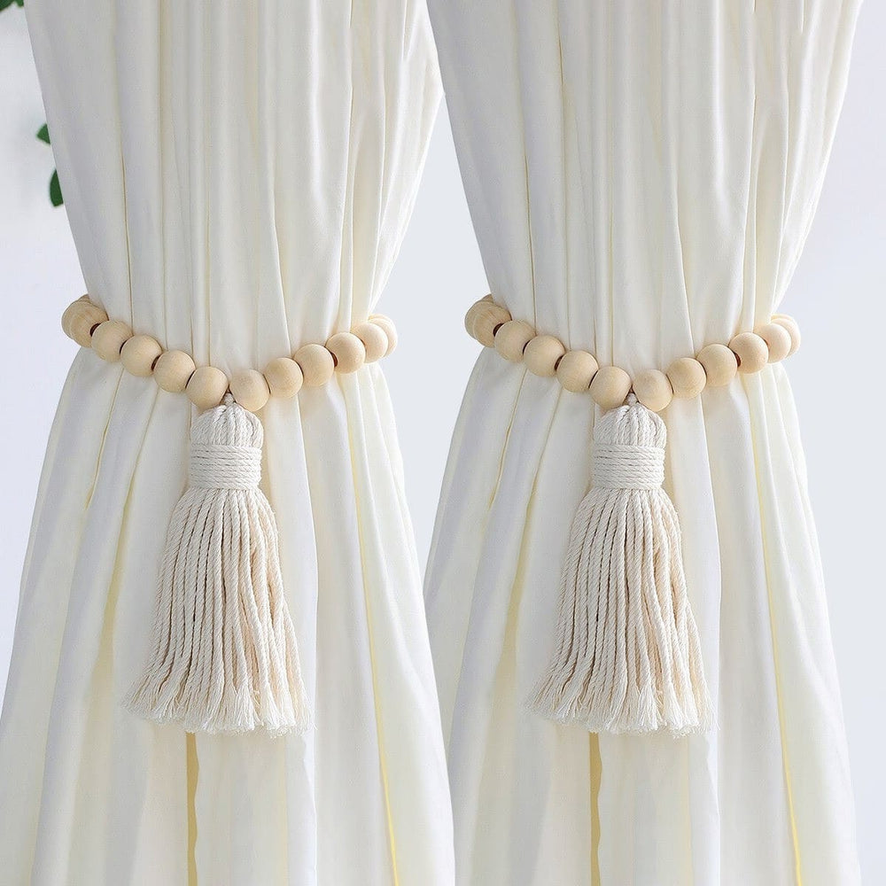 Embrasse rideau perle macramé