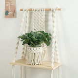 Étagère macramé frange