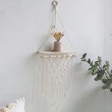 Étagère macramé nordique