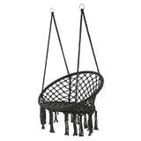 Fauteuil suspendu en macramé