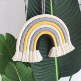 Grand arc en ciel macramé