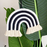 Grand arc en ciel macramé