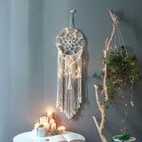 Grand attrape rêve en macramé