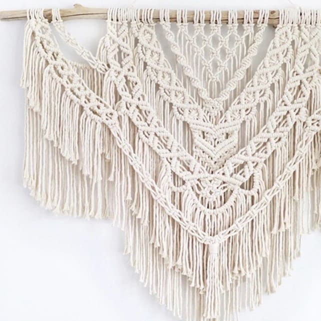 Grand macramé tête de lit