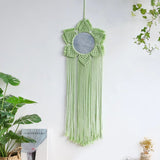 Grand miroir macramé