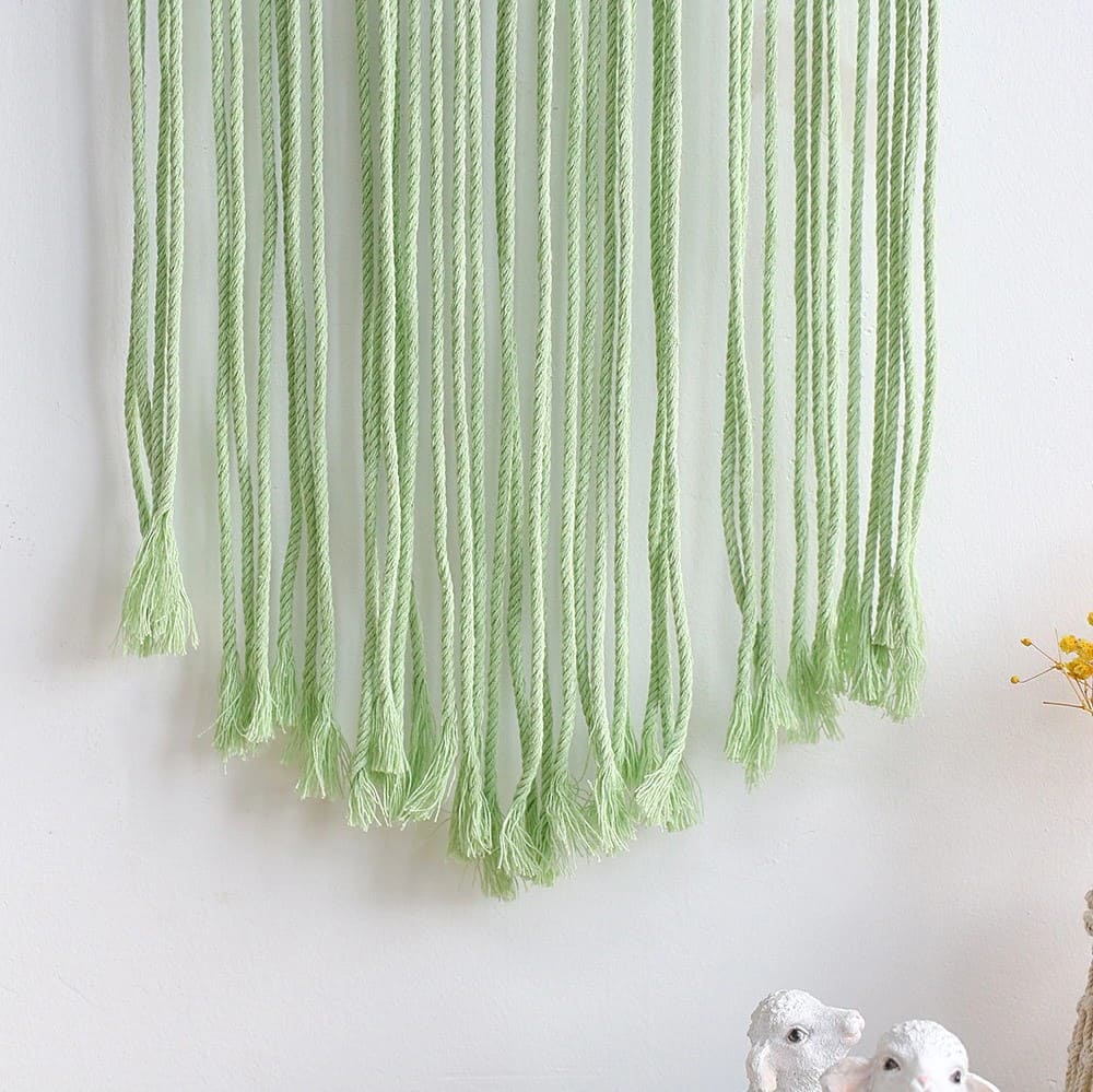 Grand miroir macramé