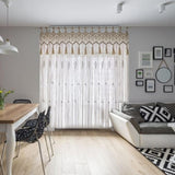 Grand rideau macramé