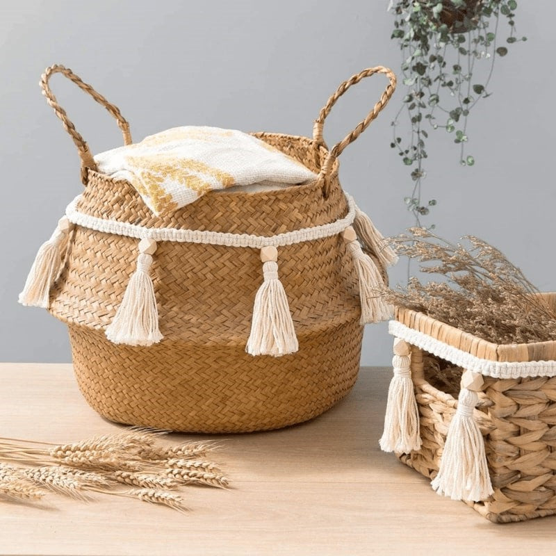 Guirlande macramé pompon