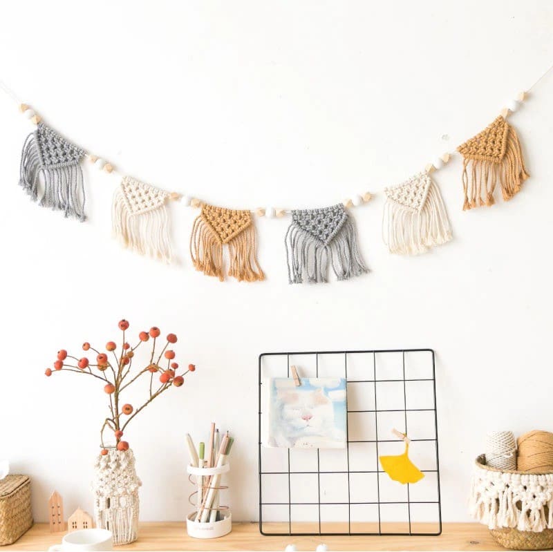 Guirlande bohème macramé
