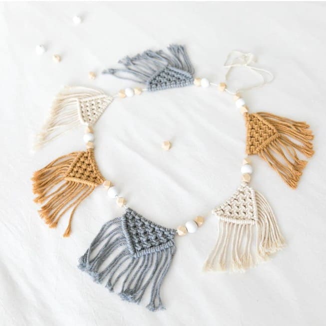 Guirlande bohème macramé